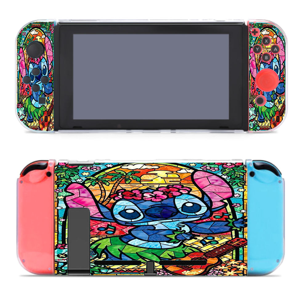 Stitch Glass Art Nintendo Switch Cover Case