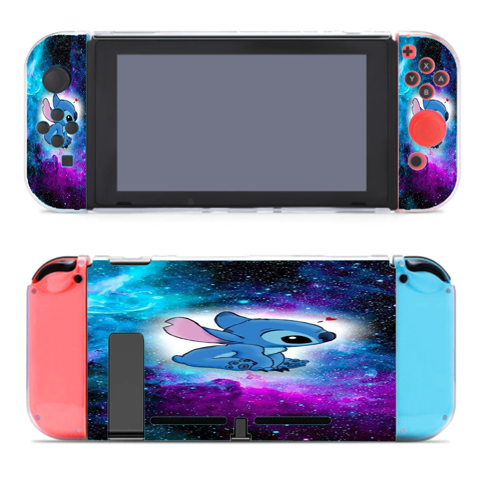 Stitch On Galaxy Nebula Nintendo Switch Cover Case