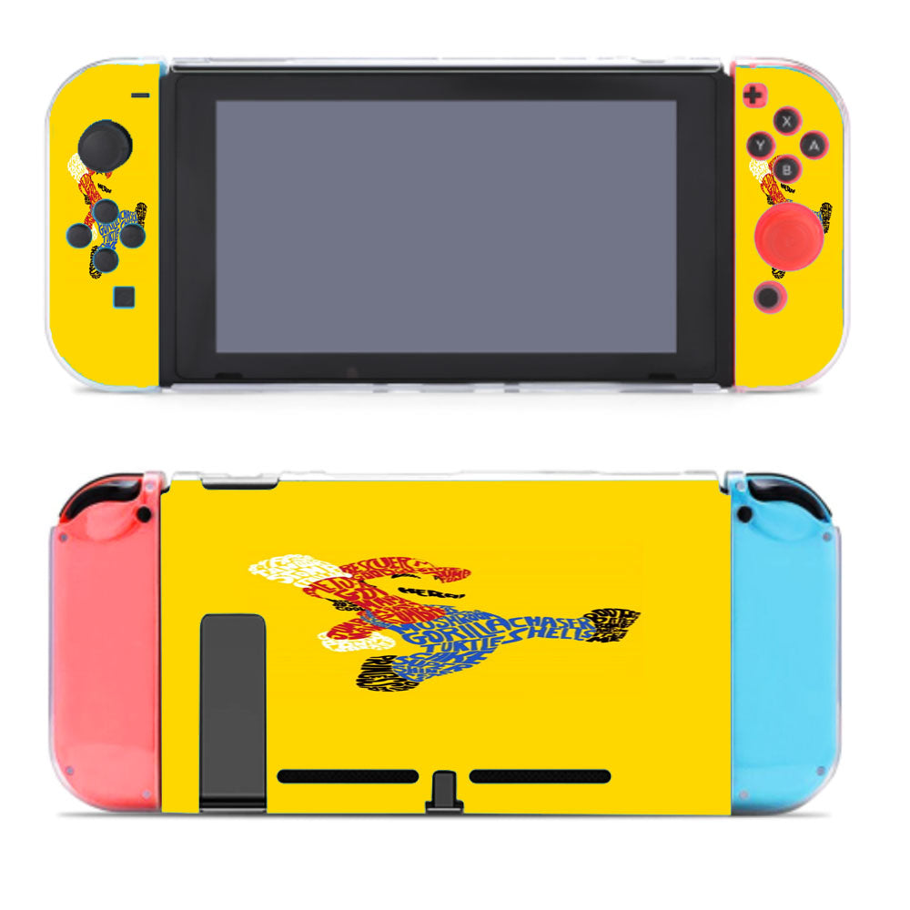 Super Mario Jump Typography Art Quotes Nintendo Switch Cover Case