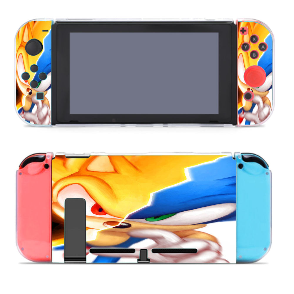 Super Sonic Gold And Blue Nintendo Switch Cover Case