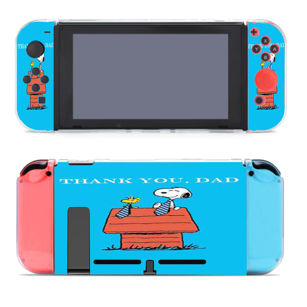 Thank You Dad Snoopy Nintendo Switch Cover Case