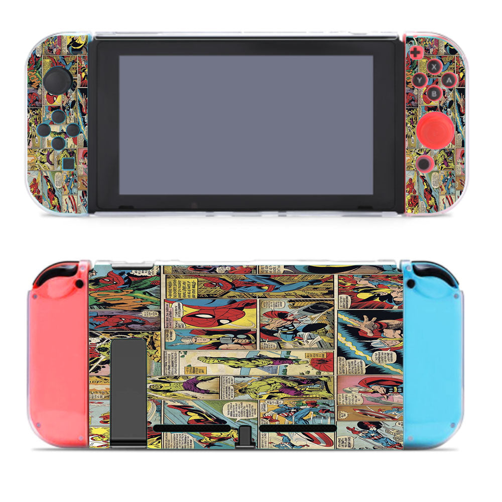 The Avengers X Xmen Vintage Comic Nintendo Switch Cover Case