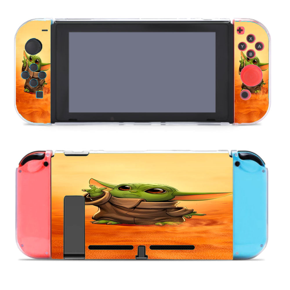 The Child Cute Baby Yoda In Desert Fanart Nintendo Switch Cover Case