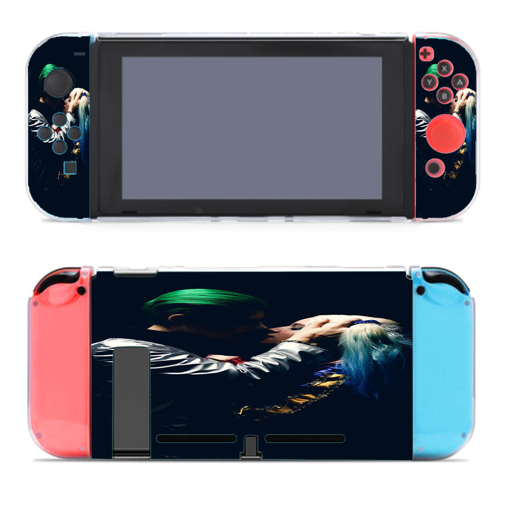 The Joker Kisses Harley Quinn Nintendo Switch Cover Case