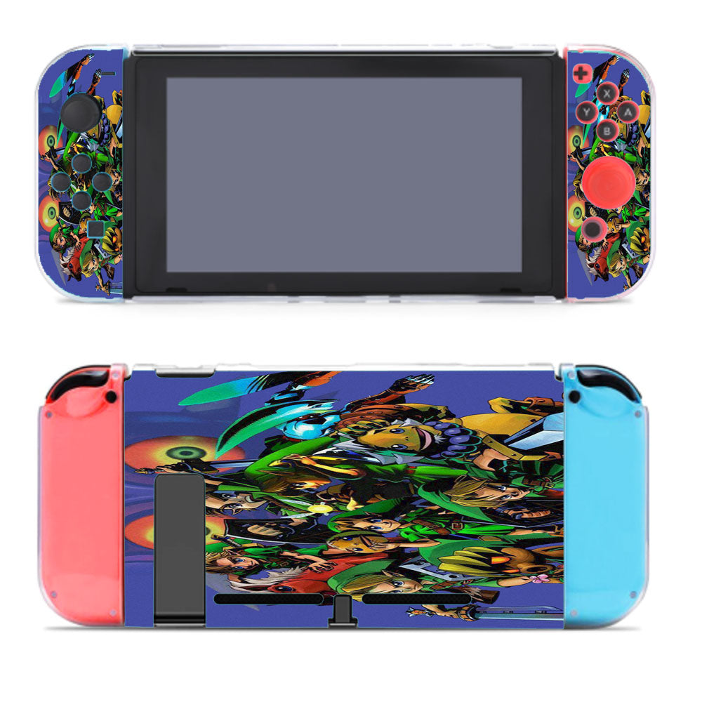 The Legend Of Zelda Green Collag Nintendo Switch Cover Case