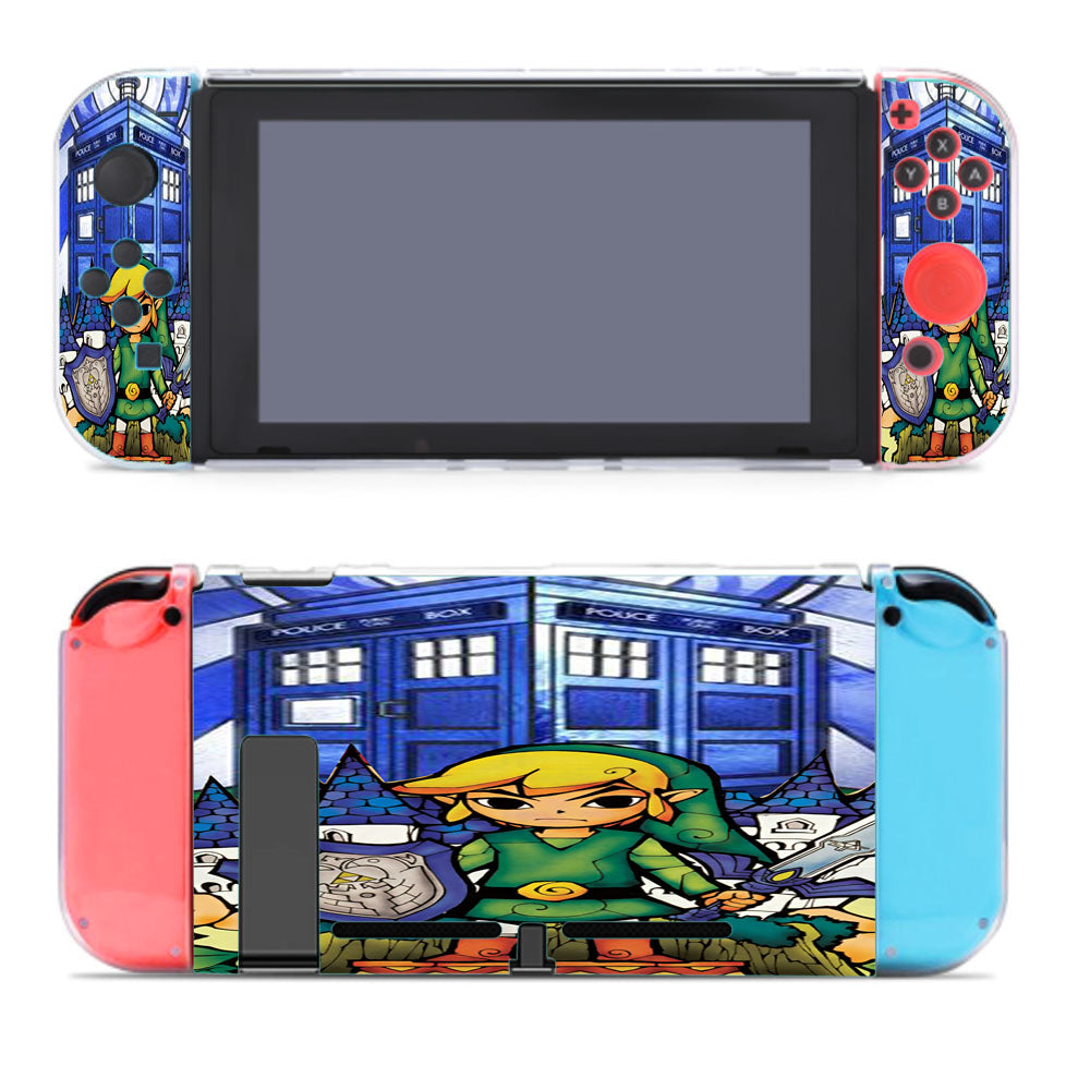 The Legends Of Zelda Tardis Stained Glass Nintendo Switch Cover Case