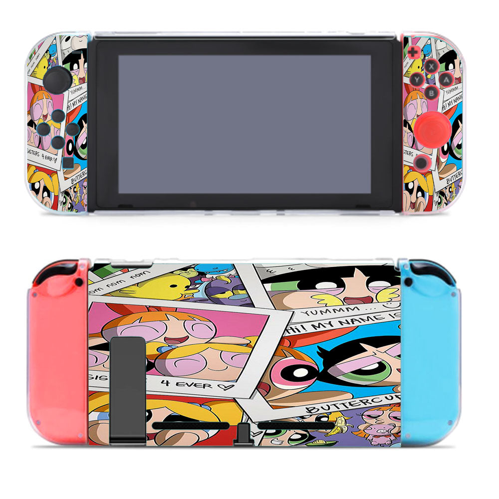 The Powerpuff Girls Comic Art Nintendo Switch Cover Case