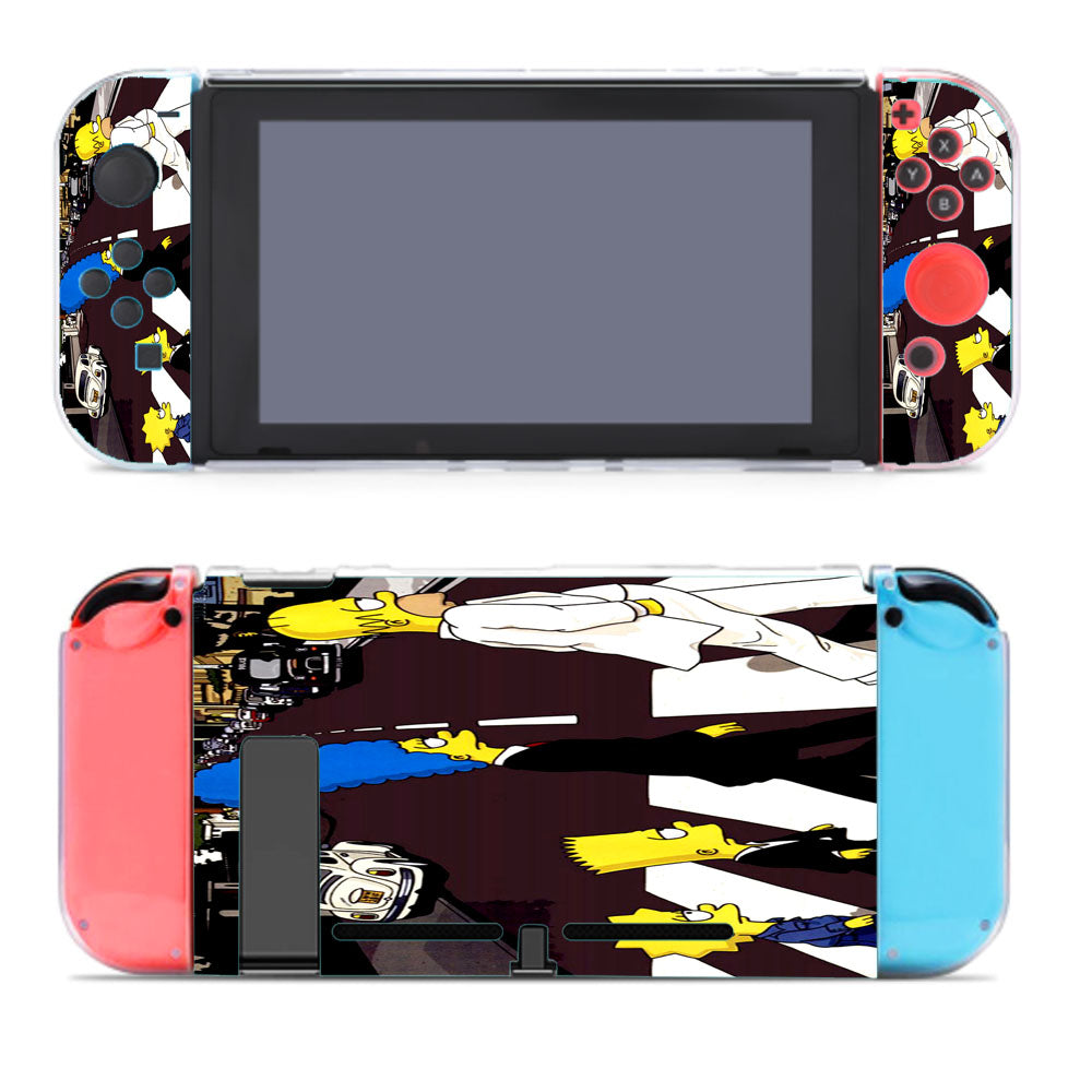 The Simpsons On The Street Nintendo Switch Cover Case