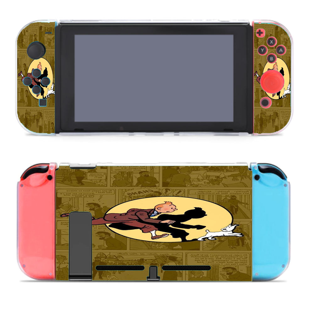 Tintin Snowy Comic Cartoon Nintendo Switch Cover Case