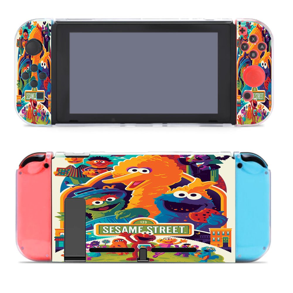 Tom Whalen Sesame Street Poster Nintendo Switch Cover Case