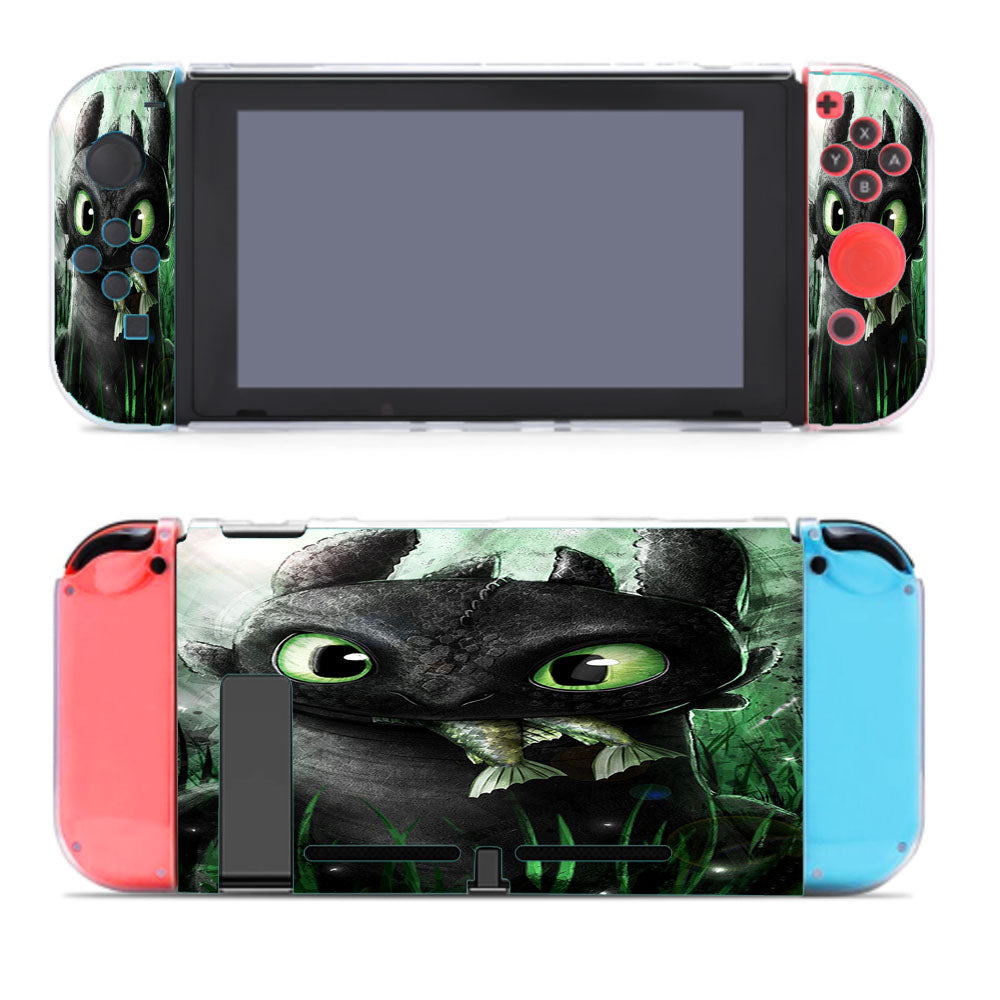 Toothless Eat Fish Nintendo Switch Cover Case