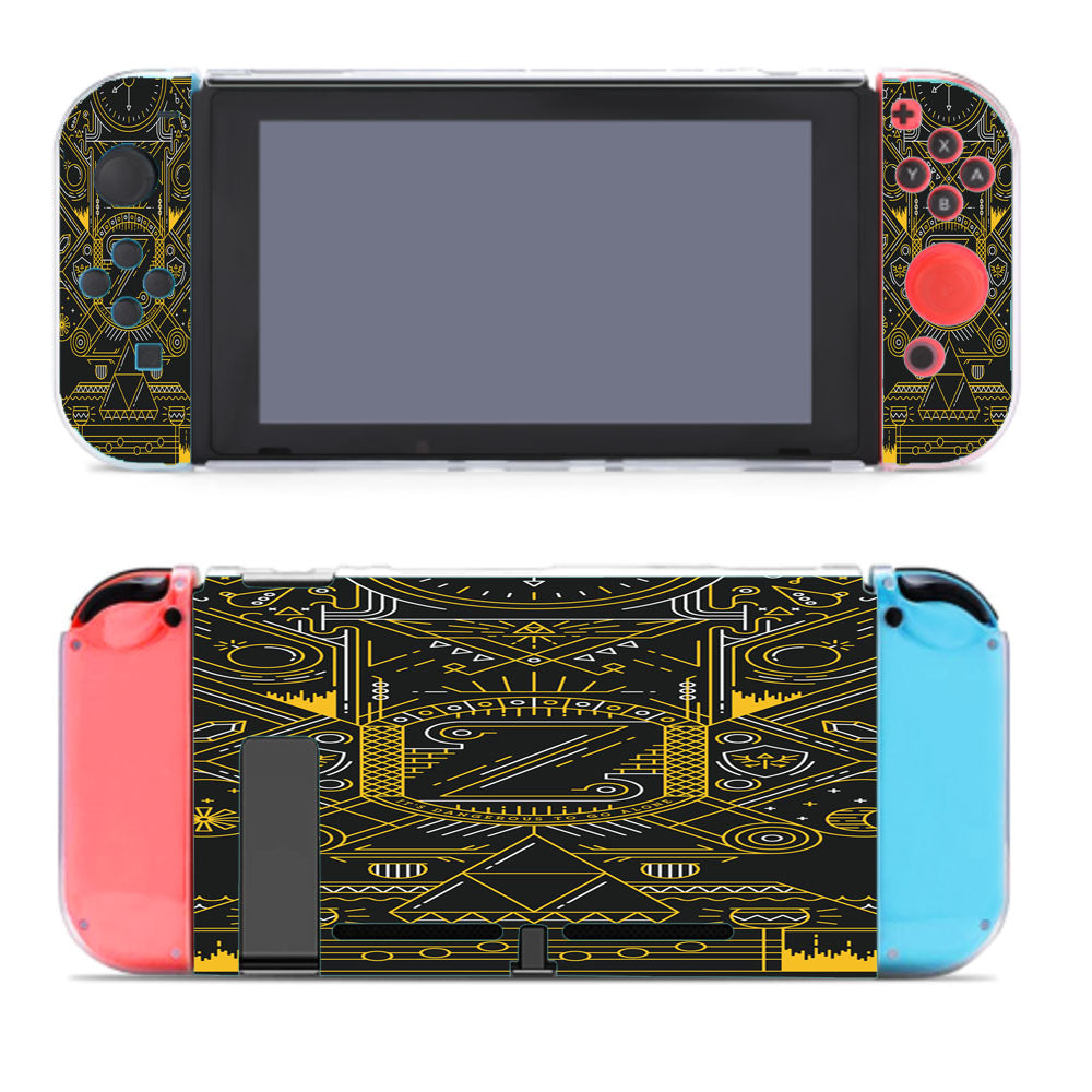 Triforce Zelda Aztec Pattern Nintendo Switch Cover Case