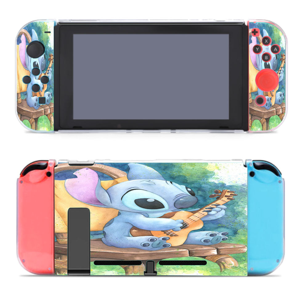 Ukulele Stitch Watercolor Nintendo Switch Cover Case