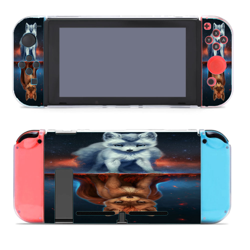 Upside Down Mirror Vulpix Pokemon Nintendo Switch Cover Case