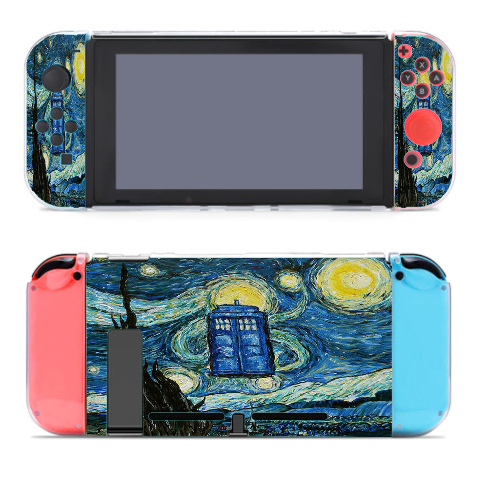 Van Gogh Tardis Paint Nintendo Switch Cover Case