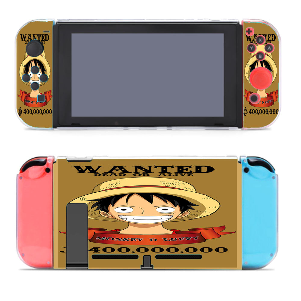Wanted Monkey D Luffy Nintendo Switch Cover Case