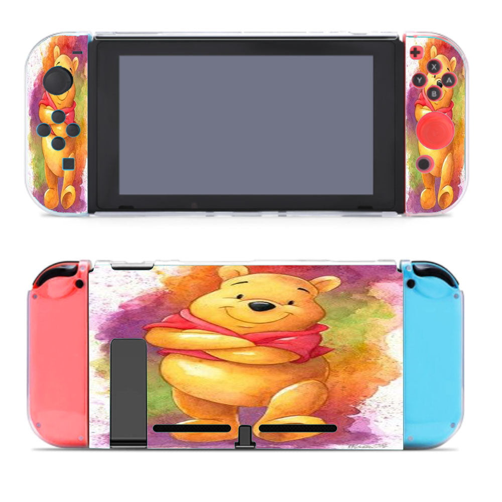 Water Colour Winnie The Pooh Bear Nintendo Switch Cover Case