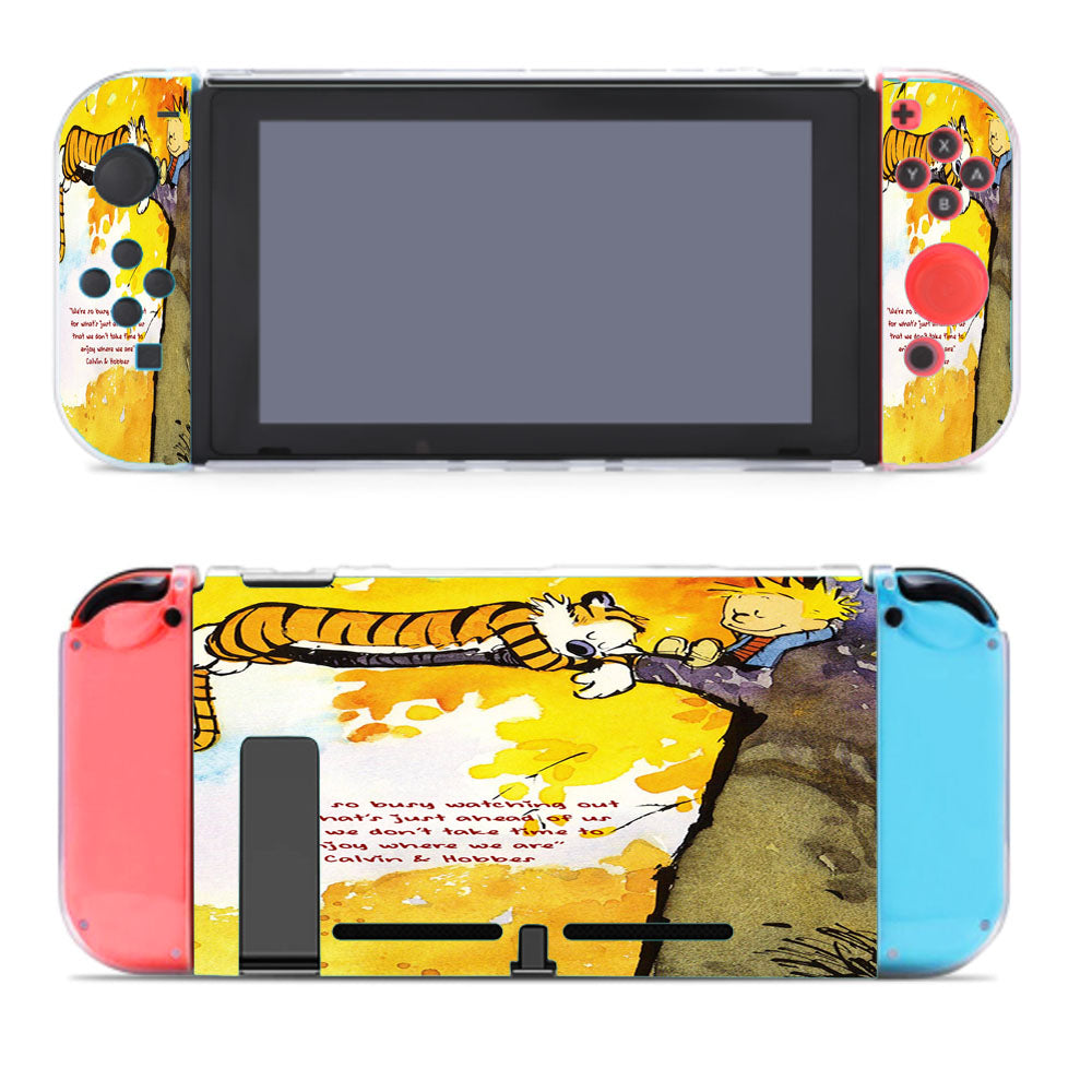 We Are So Busy Watching Out Calvin And Hobbes Nintendo Switch Cover Case