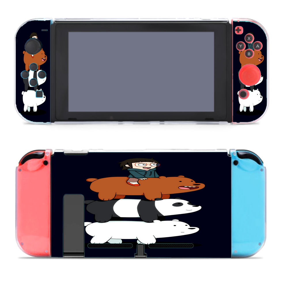 We Bare Bears And Chloe Navy Nintendo Switch Cover Case