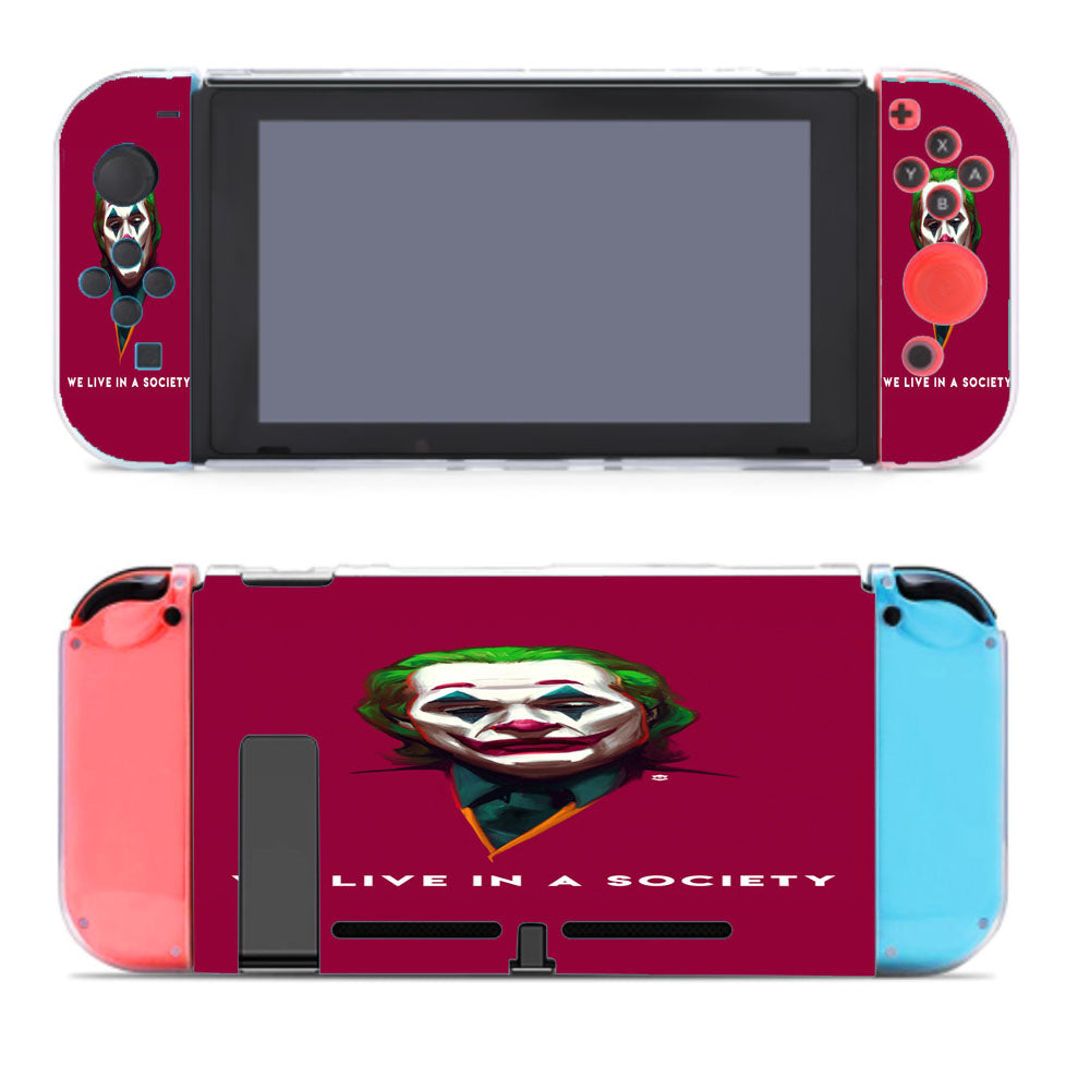 We Live In A Society Joker Movie 0 Nintendo Switch Cover Case