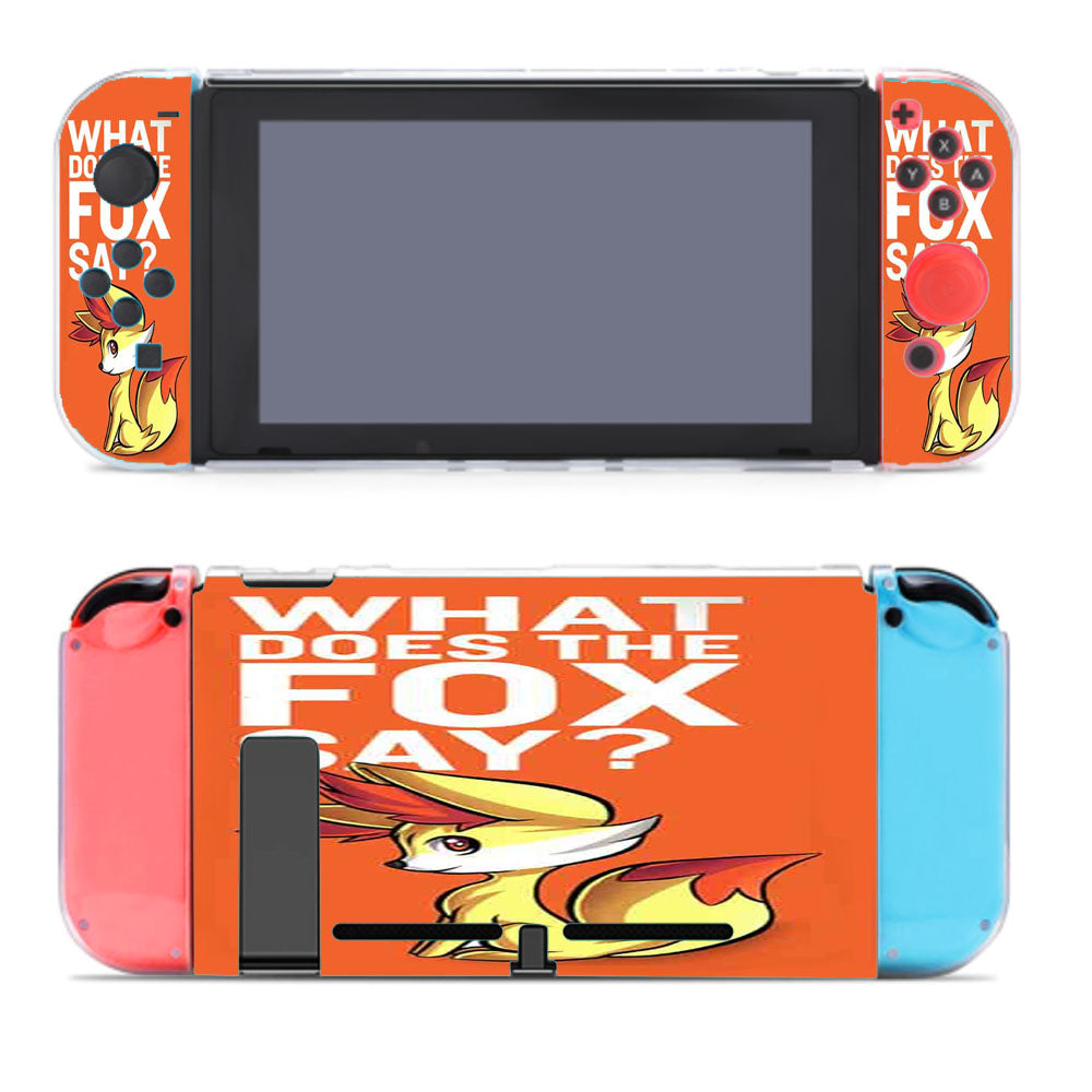 What Does The Fox Say Fennekin Pokemon Nintendo Switch Cover Case