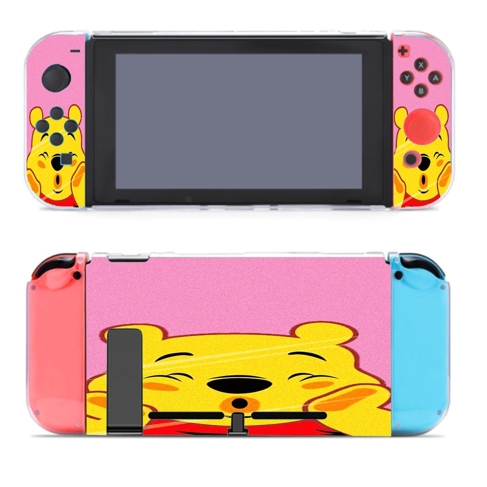 Winnie The Pooh Face Cute Mirror Nintendo Switch Cover Case