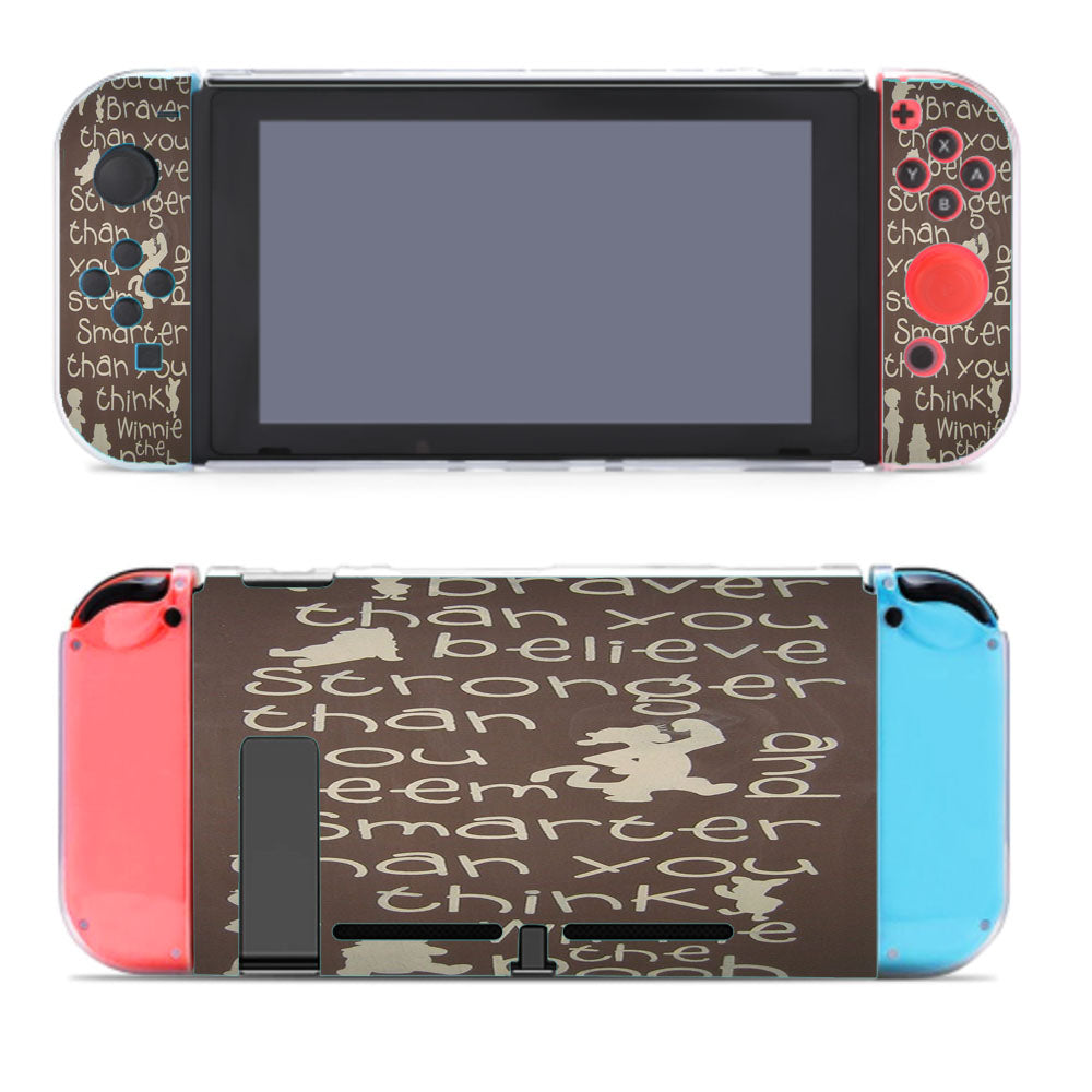 Winnie The Pooh Quotes 4 Nintendo Switch Cover Case
