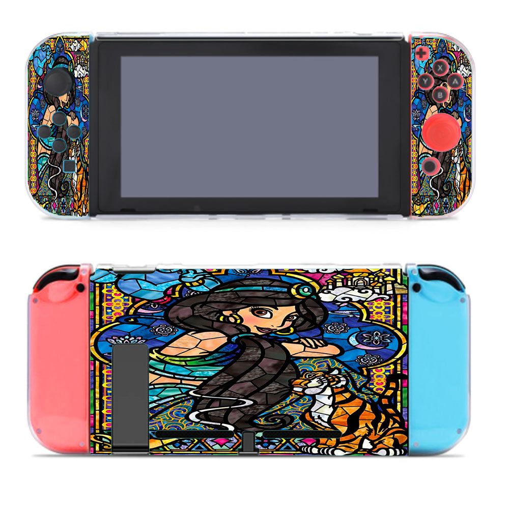 Yasmin Aladdin Stained Glass Nintendo Switch Cover Case