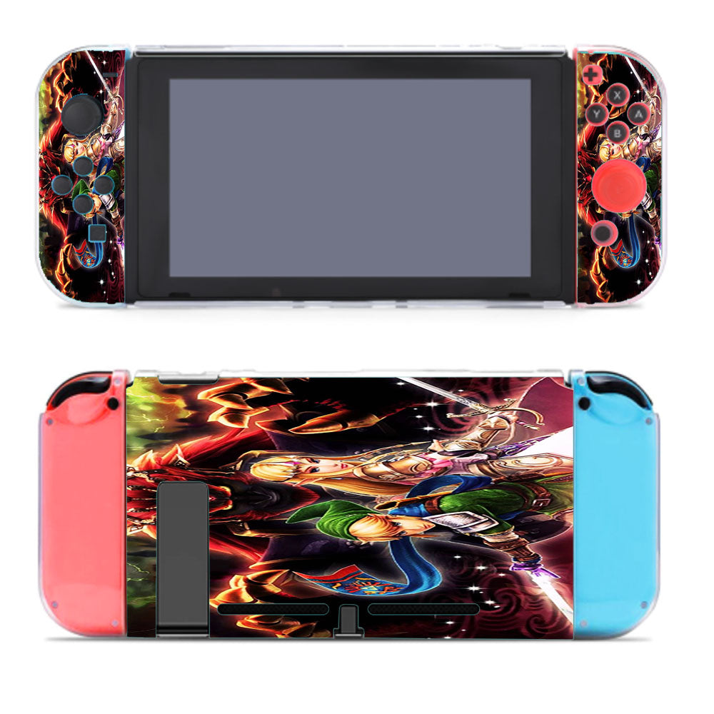 Zelda And Link Wallpaper Nintendo Switch Cover Case