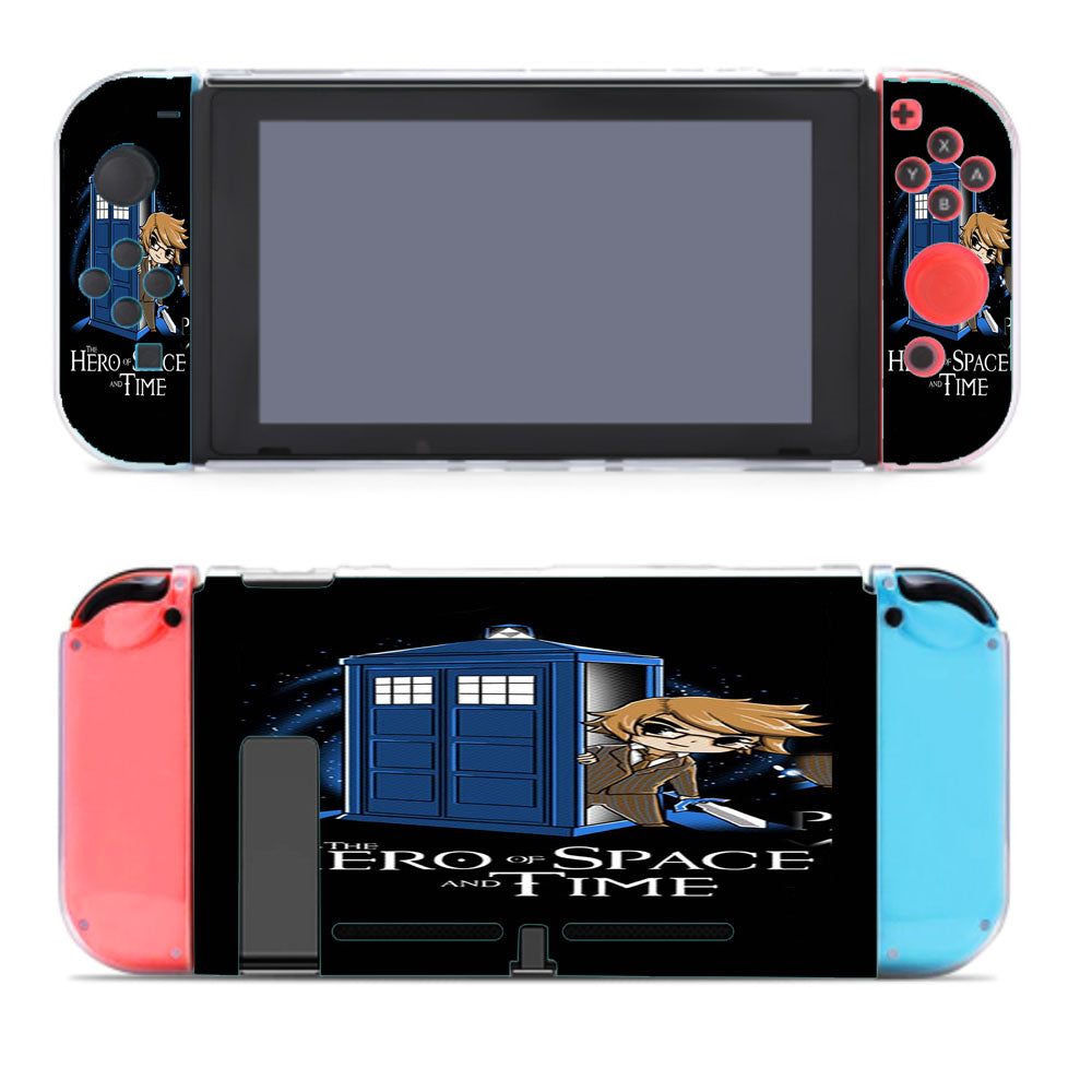 Zelda On Tardis Nintendo Switch Cover Case